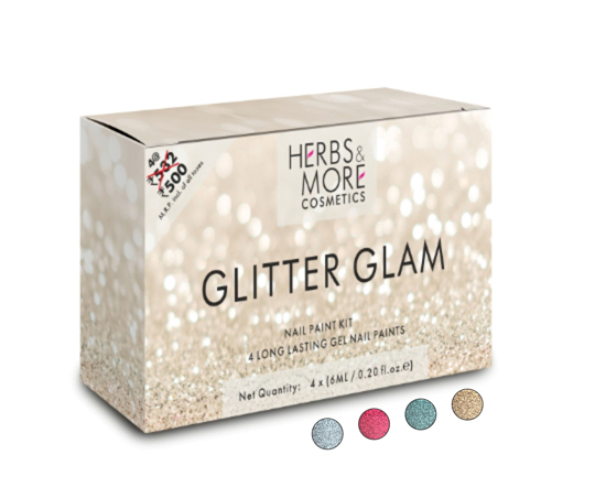 Gel Nail Paintglitter Glam Kit